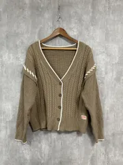CLASSICAL ELF クラシカルエルフ java ジャバ 2WAYビッグハンドステッチ ニット カーディガン sizeM/茶 ◆■ レディース