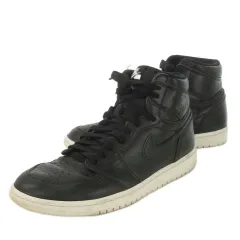 ナイキ NIKE AIR JORDAN 1 RETRO HIGH OG エアジョーダン 1 レトロハイ スニーカー レースアップ ハイカット レザー 革 ロゴ 9 27.0cm 黒 ブラック 555088-006 /CK11 ■GY01