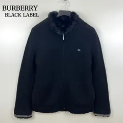 BURBERRY BLACK LABEL 00s y2k WOOL cowichan zip knit sweater 3 L バーバリーブラックレーベル カウチンニット 羊毛 ジップ ファー 平成 お兄系のサムネイル