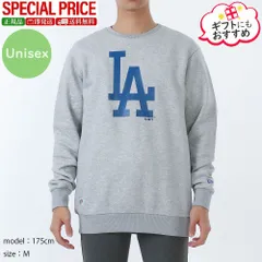 新品　NEW ERA ニューエラ 60590533 HGRNVY LAドジャース MLB グレー クルーネック スウェットのサムネイル