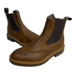 リーガル REGAL メンズ靴 ブーツ サイドゴア ブラウン 7サイズ 201-shoes1599