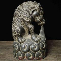 青銅 獅子像 四角形ベース - メルカリ