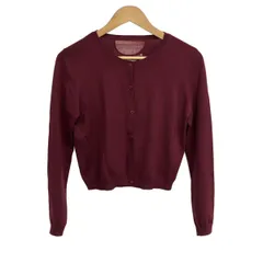 RED VALENTINO(レッドバレンチノ) カーディガン サイズM レディース美品  - ボルドー 長袖