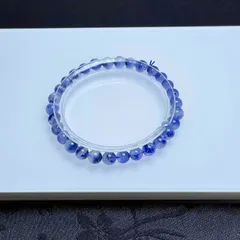 天然美品★【70Aデュモルチェライトインクォーツ】★パワーストーン ブレス 天然石 原石 5.9-6.3mm ZZ1838