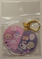 グレイ・パーカー・サービス イラチェン!レンチキュラーアクリルキーホルダー/ちいかわ てんし&あくま ちいかわ ハート