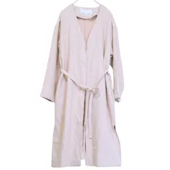 S【美品 | NATURAL BEAUTY BASIC / ナチュラルビューティベーシック 】ピンクベージュ ロングブルゾン カーディガン ジレ 長袖 春秋 S410