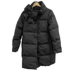 Kate spade(ケイトスペード) ダウンコート サイズXS レディース美品  - 黒 長袖/リボン/冬