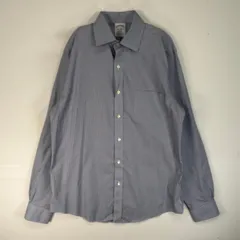 古着 ブルックスブラザーズ Brooks Brothers 長袖シャツ チェック カラーステイ 胸ポケ M  ブルー系 マルチカラー メンズ
