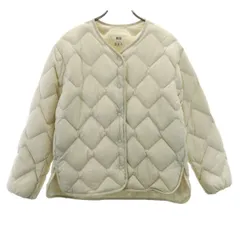 UNIQLO ユニクロ ウルトラライトダウンジャケット S アイボリー 収納袋付き レディース 古着