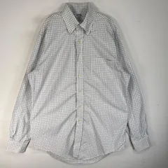 古着 ブルックスブラザーズ Brooks Brothers 長袖シャツ SLIM FIT 胸ポケ ボタンダウン M  ブルー系 チェック メンズ