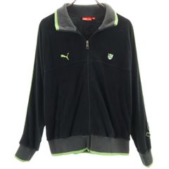 PUMA プーマ パイル ジャケット L ブラック メンズ 古着