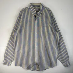 古着 ブルックスブラザーズ Brooks Brothers 長袖シャツ ストライプ 胸ポケ 346 L  ブルー系 マルチカラー メンズ