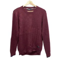 BLACK LABEL CRESTBRIDGE(ブラックレーベルクレストブリッジ) 長袖セーター サイズM メンズ美品  - ボルドー クルーネック