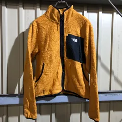 1178 THE NORTH FACE ボアジャケット ベージュ S ザ・ノースフェイス フルジップ ワンポイント 刺繍ロゴ 古着卸 アメリカ仕入
