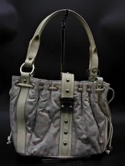 Samantha Thavasa サマンサタバサ 総柄 巾着 トート バッグ ベージュ ■■ レディース