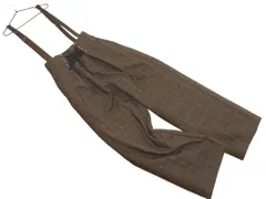 LIP SERVICE リップサービス チェック レースアップ サロペット オーバーオール sizeM/ダークブラウン ◇■ レディース