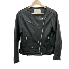 SLOBE IENA(スローブイエナ) ライダースジャケット サイズ38 M レディース - 黒 長袖/春/秋