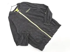 adidas アディダス 星柄 刺 ジップアップ パーカー sizeL/黒 ◇■ レディース