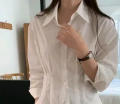 L151 シャツロングワンピース