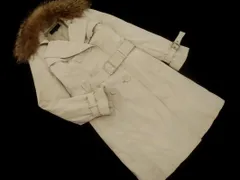 FRAGILE フラジール ダウン ファー付き トレンチ コート size38/ベージュ ◆■ レディース