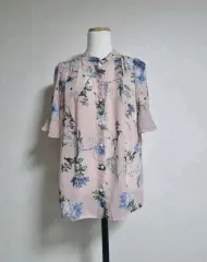 BL262フラワーシフォンブラウス