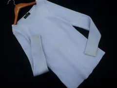 green label relaxing グリーンレーベルリラクシング ユナイテッドアローズ ウール混 ラメ リブ ニット セーター 水色 ◇■ レディース