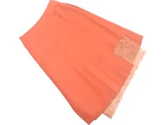 UNITED ARROWS ユナイテッドアローズ レース 切替 プリーツ スカート size40/茶 ◇■ レディース