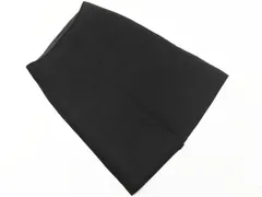 UNTITLED アンタイトル ウール100% Aライン 台形 スカート size2/黒 ◇■ レディース