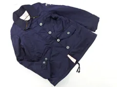 adidas アディダス プリント 中綿 ジップアップ コート sizeM/紺 ◇■ レディース