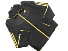 adidas アディダス ジップアップ トラック ジャケット sizeM/黒ｘゴールド ◇■ メンズ