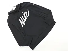 NIKE ナイキ プリント 裏起毛 プルオーバー パーカー sizeS/黒 ◇■ レディース
