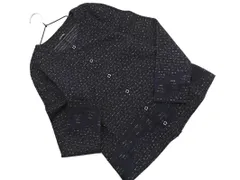 NICOLE ニコル ウール混 ニット カーディガン 紺 ◇■ レディース