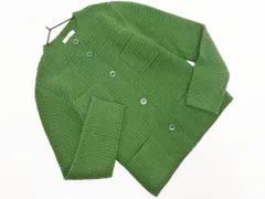 NATURAL BEAUTY BASIC ナチュラルビューティーベーシック ウール混 ニット カーディガン sizeM/緑 ◇■ レディース