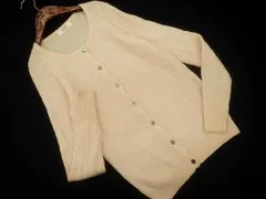 ADAM ET ROPE' アダムエロペ ウール100% カーディガン size38/アイボリー ◇■ レディース