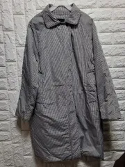 バイミン BY MIN ウール モノトーン CHECK ボンディング ハーフ コート