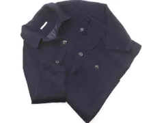 NATURAL BEAUTY BASIC ナチュラルビューティーベーシック ウール混 ステンカラー ジャケット sizeM/紺 ◇■ レディース