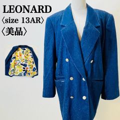 希少・絹100%】LEONARD 絹デニムジャケット & バッグ 2点セット 希少 