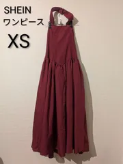 ⭐️新品⭐️ SHEIN BAE  ワンピース レッド フレアワンピース XS レディース チュール SS ノースリーブ ホルターネック