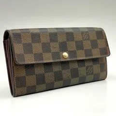 Louis Vuitton ルイヴィトン / ダミエ / ポルトフォイユ サラ / エベヌ ブラウン 茶色 / レディース メンズ /  長財布 財布 ロングウォレット / N61734