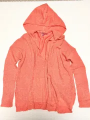 CALYPSO ピンク ニット フード カーディガン