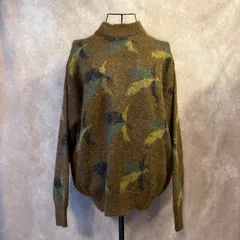 Christian Dior MONSIEUR 迷彩柄 ニット セーター M相当 ウール混 カモフラージュ オールドディオール ビンテージ 古着 ゆったりシルエット 673のサムネイル