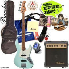 Bacchus WJB-1DX RSM/M SFB バッカス エレキベース 初心者セット シーフォームブルー ローステッドメイプルネック ジャズベースタイプ ユニバースシリーズ ディンキーシェイプ 入門 RSM