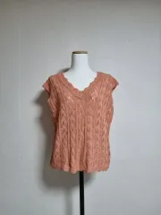 編みニットベスト