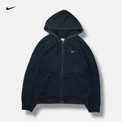 00s NIKE ジップアップパーカー y2k ブラック L