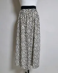LS124 ヒョウ柄 ロング スカート