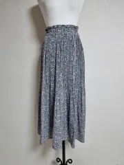 LS75 スカイ小花ISTJ VENDING MACHINE Ver.ロング丈スカート