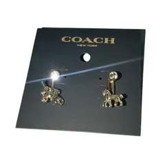 COACH F33379 GLD ONE ゴールド 馬車 馬 ピアス 新品