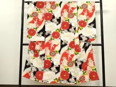 平和屋着物∵女の子　十三参り　子供　祝着　草花文　暈し染め　金銀彩　逸品　CAAZ7172ze