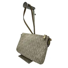 MICHAEL KORS マイケルコース MK ロゴ ショルダーバッグ ホワイト ブラウン