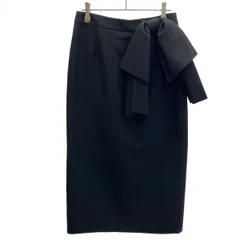 BORDERS at BALCONY ボーダーズアットバルコニー 25AW RIBBON MIDI SKIRT リボンミディスカート BO2521-3H-09 ブラック 36のサムネイル